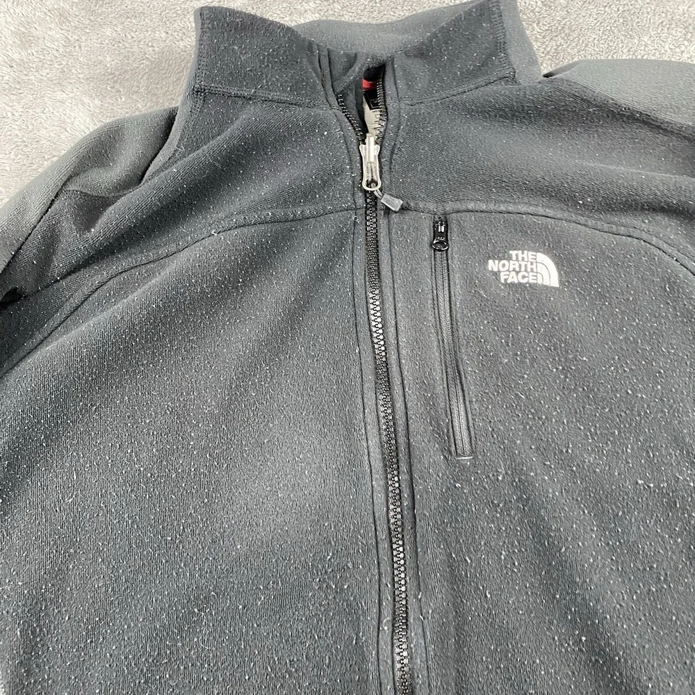 North Face Jacket Fleece Zip Coat Mens‎ Large Black